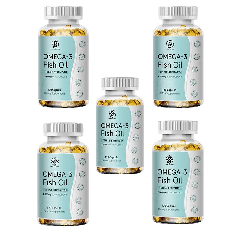 Triple Strength Omega-3 Fish Oil (3600mg) – EPA & DHA for Heart, Brain & Immune Health
