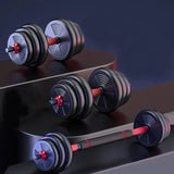 5–44 lbs Adjustable Dumbbell & Barbell Set – Home Gym Strength Training