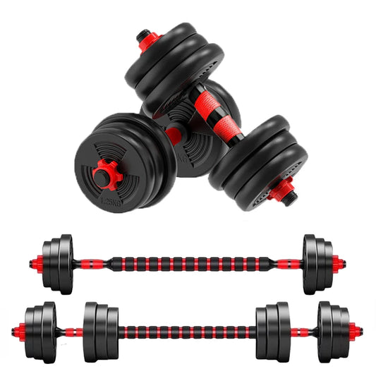 5–44 lbs Adjustable Dumbbell & Barbell Set – Home Gym Strength Training