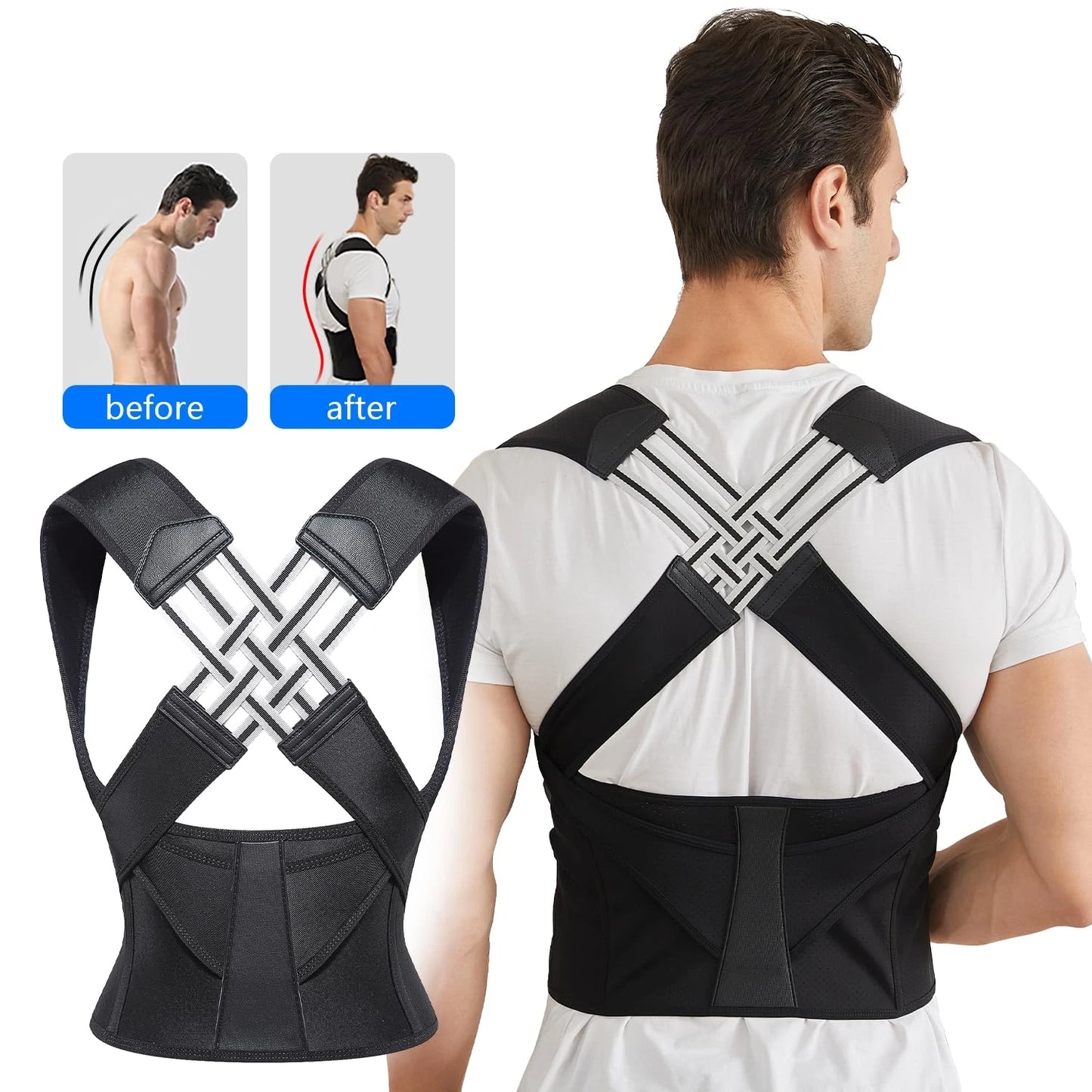 Back Brace Posture Corrector for Women and Men