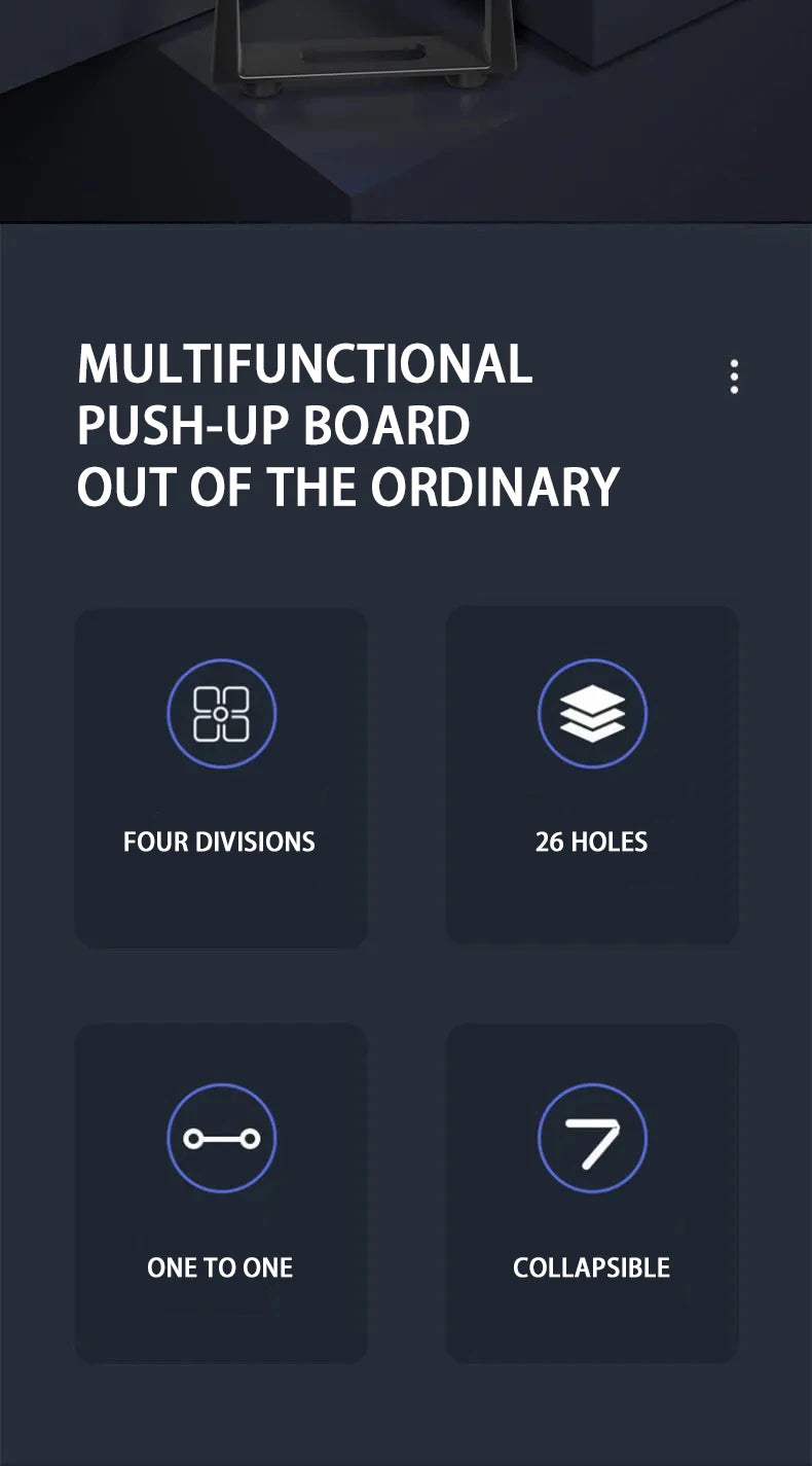 Multifunctional Push-Up Board Set | Foldable Fitness Equipment For Chest Abdomen Arms/Back Training