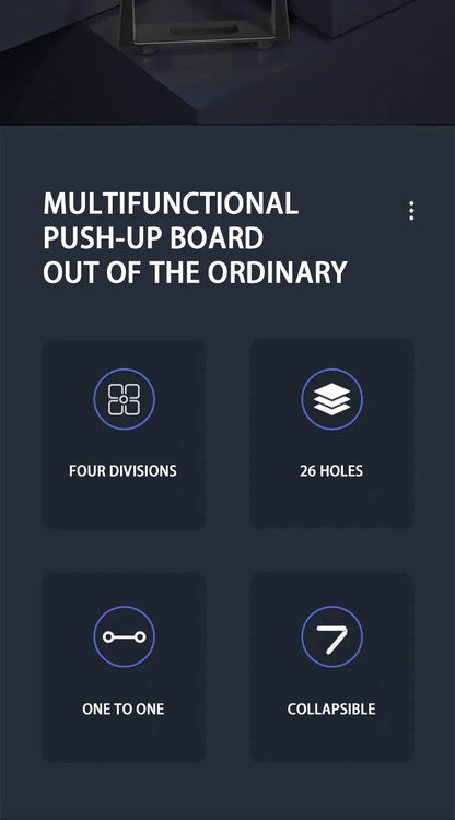 Multifunctional Push-Up Board Set | Foldable Fitness Equipment For Chest Abdomen Arms/Back Training