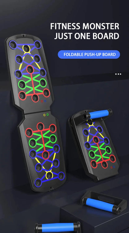 Multifunctional Push-Up Board Set | Foldable Fitness Equipment For Chest Abdomen Arms/Back Training
