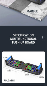Multifunctional Push-Up Board Set – Foldable Home Gym for Chest, Arms & Core Training