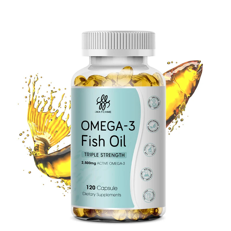 3600 mg Triple Strength Omega-3 Fish Oil Supplement (EPA & DHA)