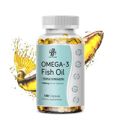 3600 mg Triple Strength Omega-3 Fish Oil Supplement (EPA & DHA)