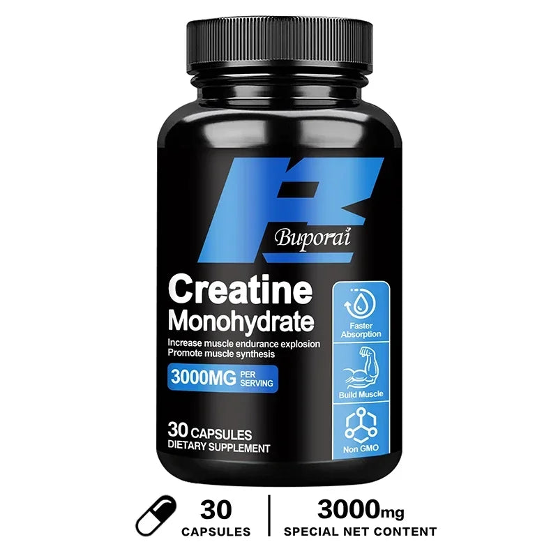 Creatine Monohydrate - Improves Energy and Endurance, Increases Muscle Mass,  Athletic Performance