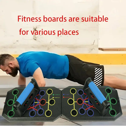 Push-up Board Set Portable Multifunctional Push-up Bar Foldable Fitness Equipment For Chest Abdomen Arms/Back Training