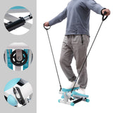Portable Mini Stepper Machine – Home & Office Cardio Workout with Resistance Bands