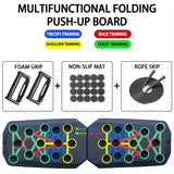 Multifunctional Push-Up Board Set – Foldable Home Gym for Chest, Arms & Core Training