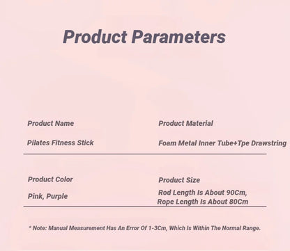 Portable Yoga & Pilates Bar with Resistance Bands for Full Body Workout | Home Gym Equipment