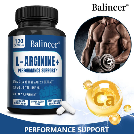 Men’s L-Arginine Fitness Supplement for Muscle, Endurance & Pre-Workout Energy