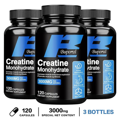 Creatine Monohydrate - Improves Energy and Endurance, Increases Muscle Mass,  Athletic Performance