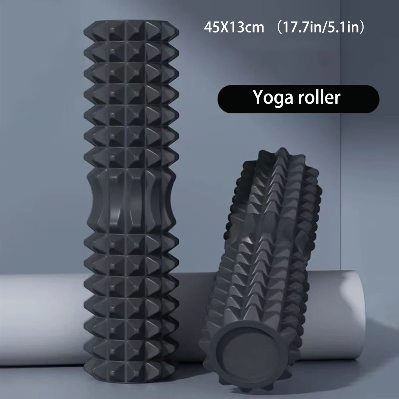 Crescent Solid Foam Axis 45°13 cm Yoga Roller – Fitness & Muscle Relief