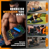 Push-up Board Set Portable Multifunctional Push-up Bar Foldable Fitness Equipment For Chest Abdomen Arms/Back Training