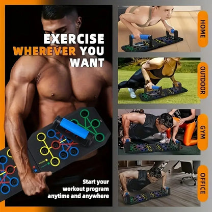 Push-up Board Set Portable Multifunctional Push-up Bar Foldable Fitness Equipment For Chest Abdomen Arms/Back Training