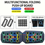 Multifunctional Push-Up Board Set – Foldable Home Gym for Chest, Arms & Core Training