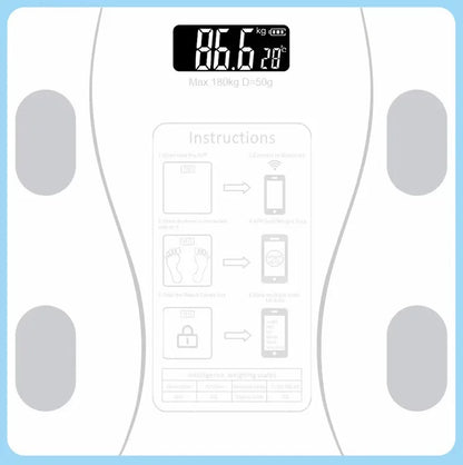 Smart Body Fat & Weight Scale with App – Bluetooth Body Composition Analyzer
