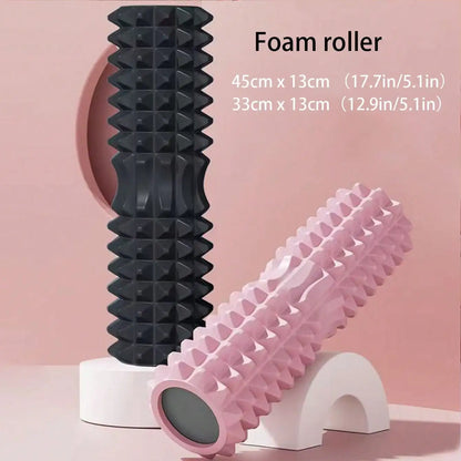 Crescent Solid Foam Axis 45°13 cm Yoga Roller – Fitness & Muscle Relief