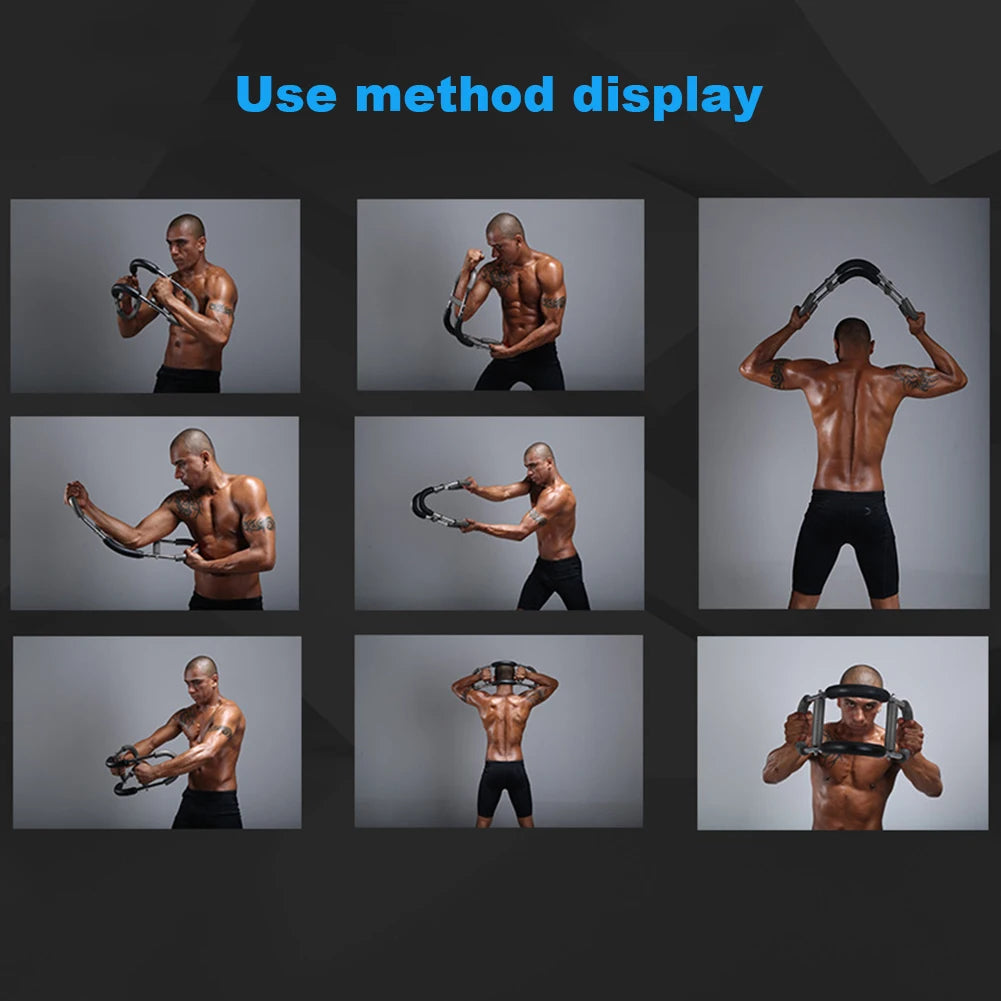 Adjustable Arm Twister & Resistance Spring Bar – Portable Fitness Exerciser, Home Gym Equipment