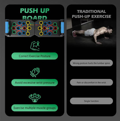 Push-up Board Set Portable Multifunctional Push-up Bar Foldable Fitness Equipment For Chest Abdomen Arms/Back Training