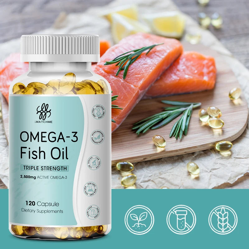 3600 mg Triple Strength Omega-3 Fish Oil Supplement (EPA & DHA)