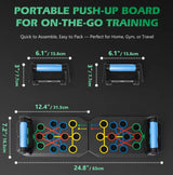 Push-up Board Set Portable Multifunctional Push-up Bar Foldable Fitness Equipment For Chest Abdomen Arms/Back Training