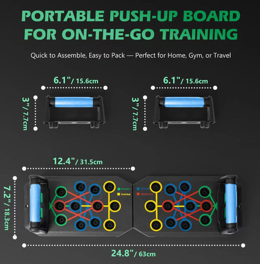 Push-up Board Set Portable Multifunctional Push-up Bar Foldable Fitness Equipment For Chest Abdomen Arms/Back Training