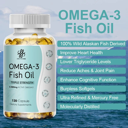 3600 mg Triple Strength Omega-3 Fish Oil Supplement (EPA & DHA)