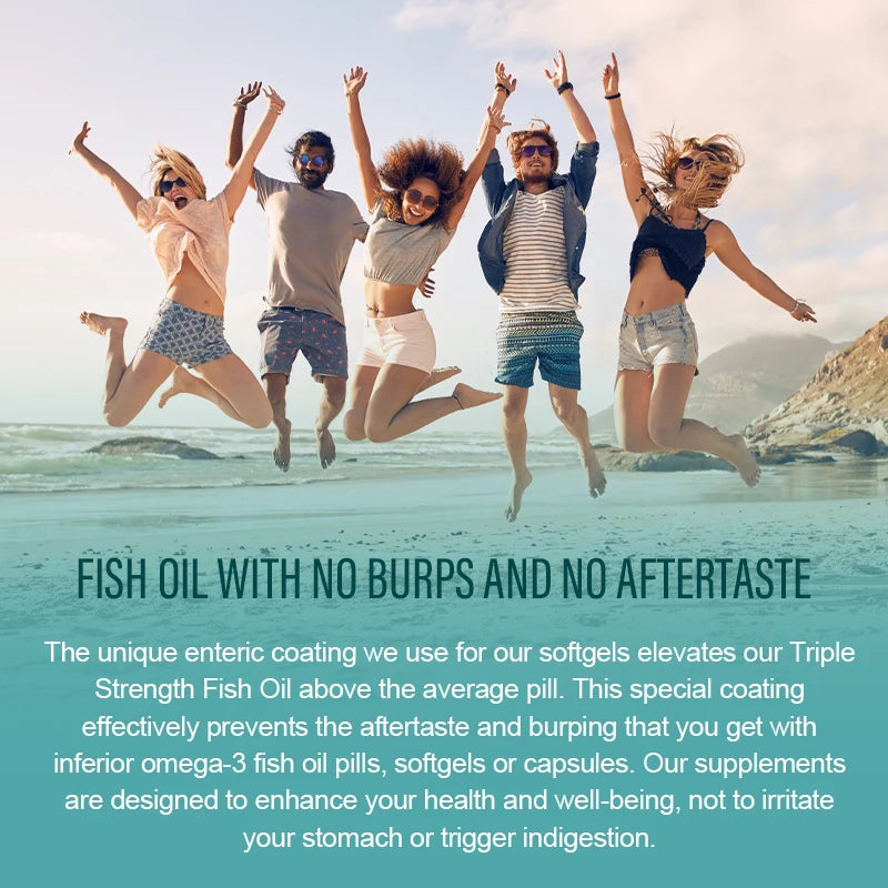 3600 mg Triple Strength Omega-3 Fish Oil Supplement (EPA & DHA)