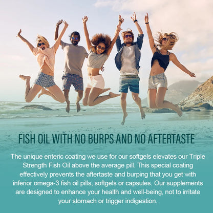 3600 mg Triple Strength Omega-3 Fish Oil Supplement (EPA & DHA)