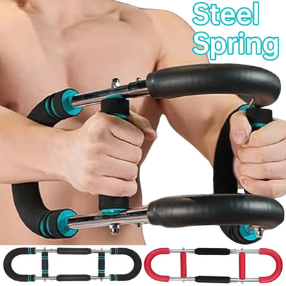 Adjustable Arm Twister & Resistance Spring Bar – Portable Fitness Exerciser, Home Gym Equipment