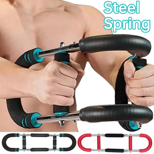 Adjustable Arm Twister & Resistance Spring Bar – Portable Fitness Exerciser, Home Gym Equipment