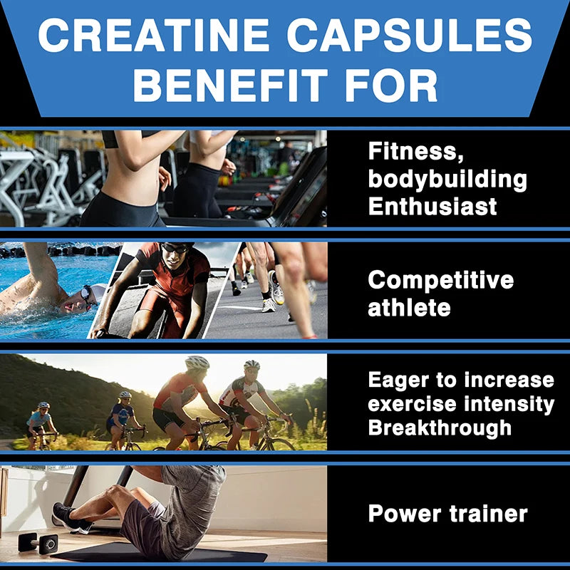 Creatine Monohydrate - Improves Energy and Endurance, Increases Muscle Mass,  Athletic Performance