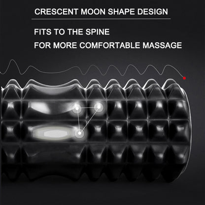 Crescent Solid Foam Axis 45°13 cm Yoga Roller – Fitness & Muscle Relief