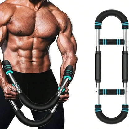 Adjustable Twist Bar Exerciser – 60–100 lb Resistance for Forearms, Wrists & Grip Strength | Home Gym Hand Trainer