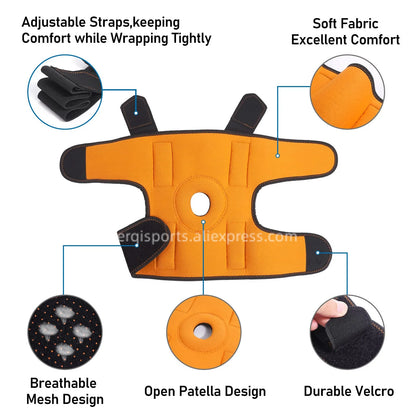 Compression Knee Brace Support Sleeve for Pain Relief & Sports