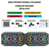 Push-up Board Set Portable Multifunctional Push-up Bar Foldable Fitness Equipment For Chest Abdomen Arms/Back Training