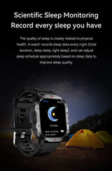 LAXASFIT 2025 Rugged Outdoor Smart Watch – 2.01″ HD Bluetooth Call & Fitness Tracker