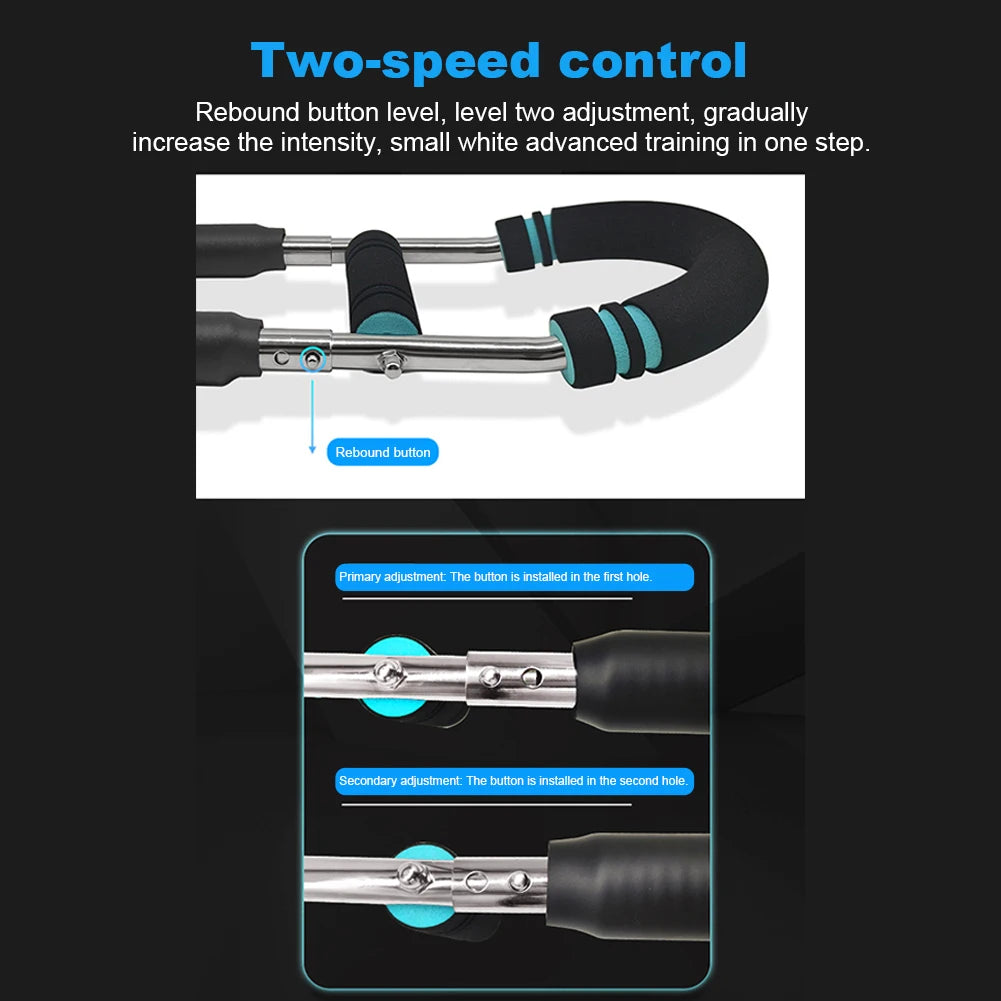 Adjustable Arm Twister & Resistance Spring Bar – Portable Fitness Exerciser, Home Gym Equipment