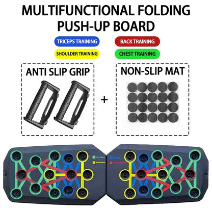 Multifunctional Push-Up Board Set | Foldable Fitness Equipment For Chest Abdomen Arms/Back Training