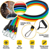 11-Piece Resistance Bands Set – Complete Full-Body Home Gym Workout Kit