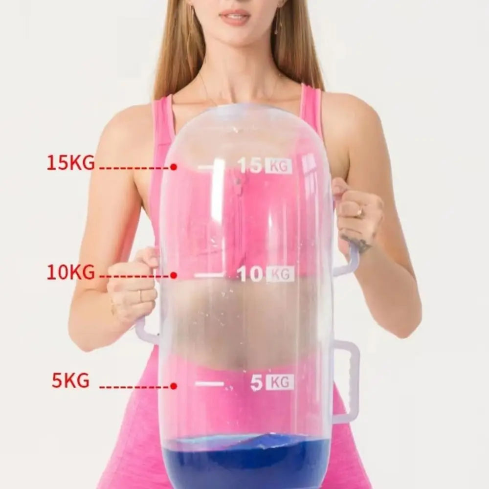 Adjustable Inflatable Water Dumbbell & Power Bag for Fitness Training