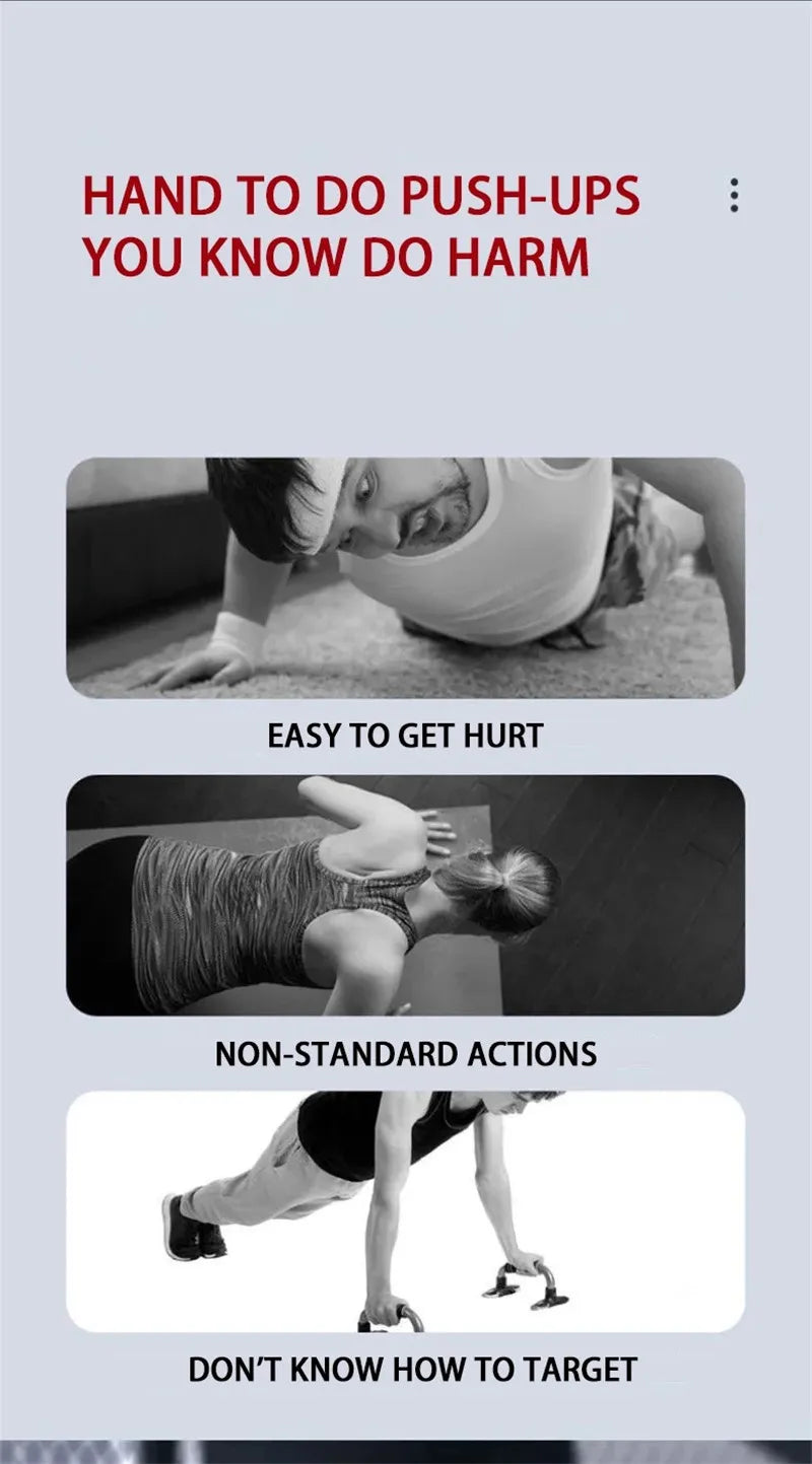HRSFitness PowerPush Pro 30 — Portable Push Up Board for Full-Body Home Workouts