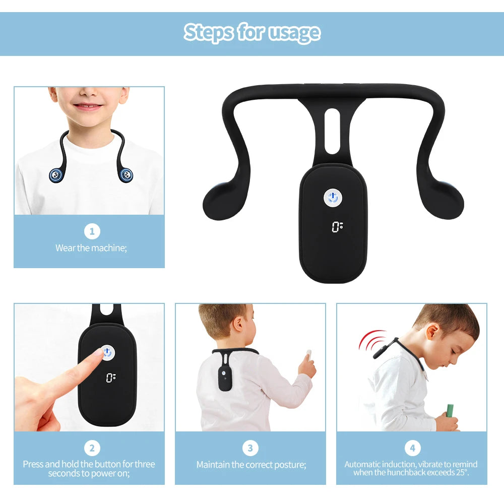 Smart Posture Corrector Device Posture Training Realtime Scientific Back Posture Correct