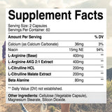 Men's L-Arginine Supplement – Muscle Growth, Endurance & Pre-Workout Energy Booster