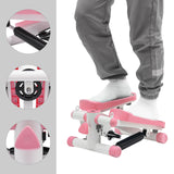 Portable Mini Stepper Machine – Home & Office Cardio Workout with Resistance Bands