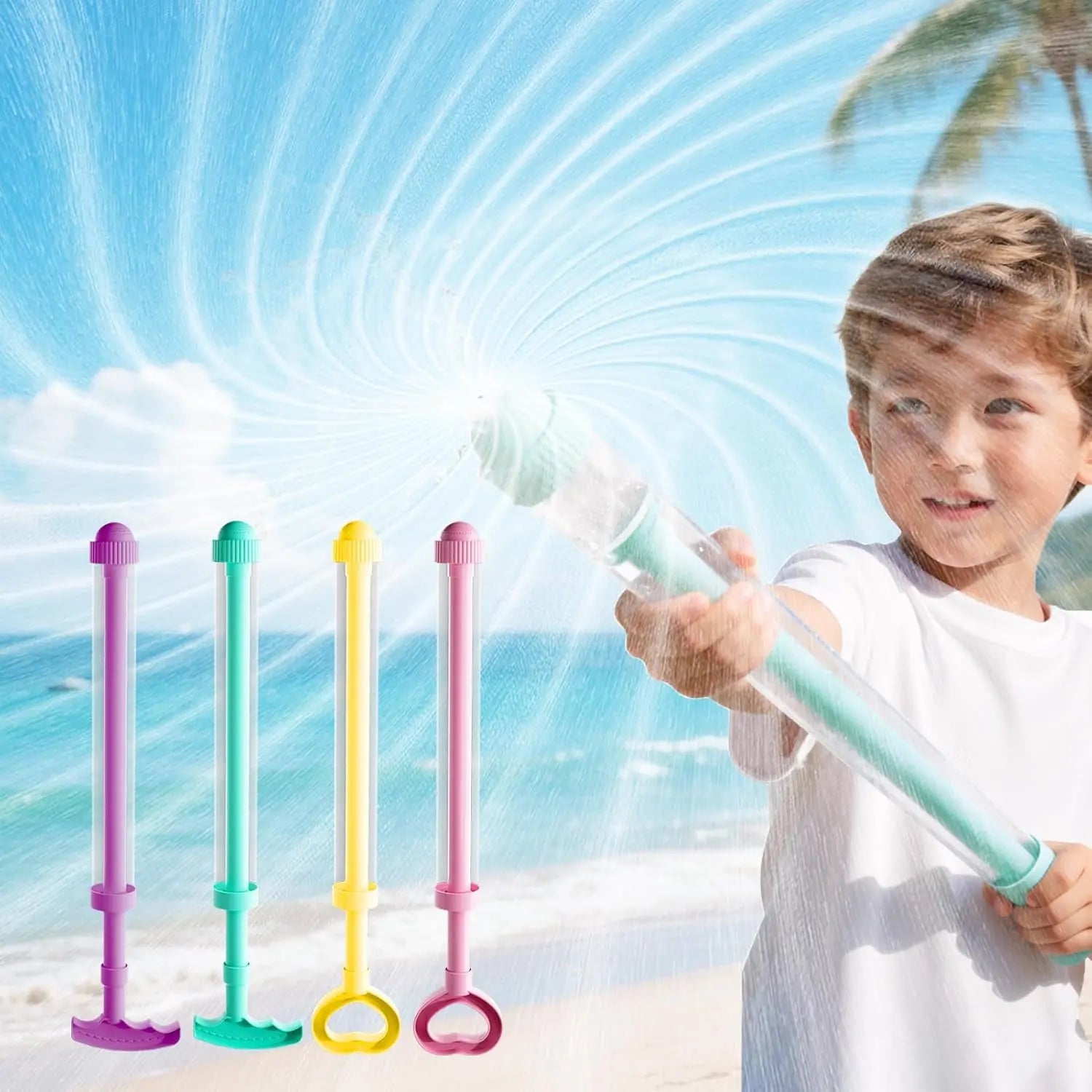 Fireworks-Themed Water Blaster Set for Pool Parties and Outdoor Summer Water Activities