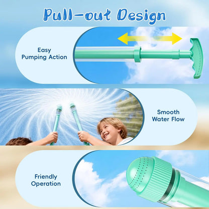 Fireworks-Themed Water Blaster Set for Pool Parties and Outdoor Summer Water Activities